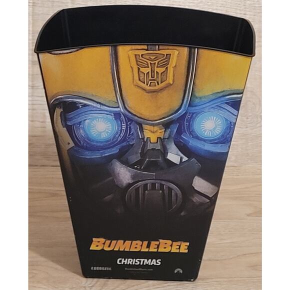 Bumblebee Movie Christmas 2018 Allspark Paramount Transformers Pop-Corn Bucket - Picture 4 of 6